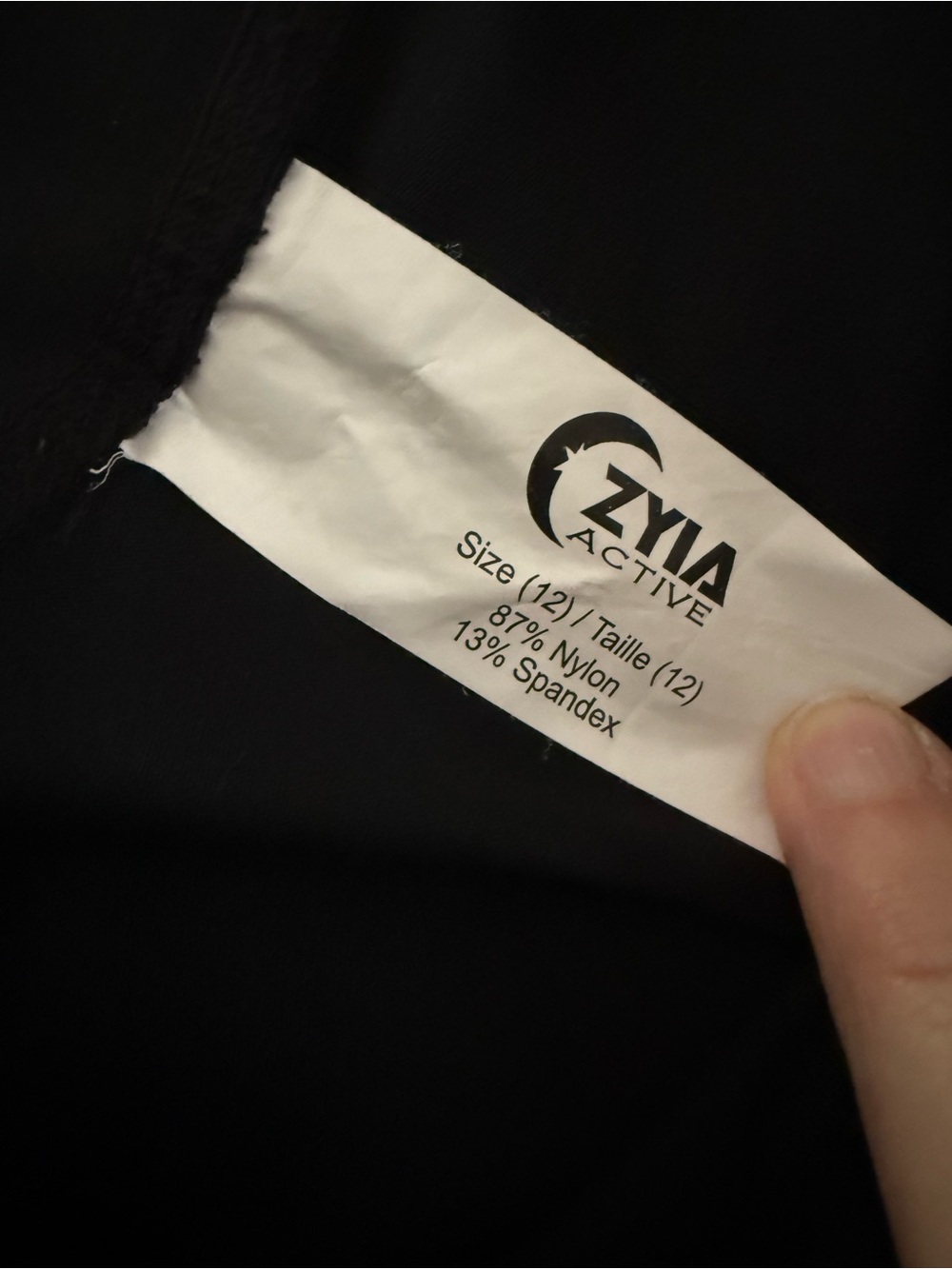 ZYIA Black High-Rise Leggings - Picture 3 of 4